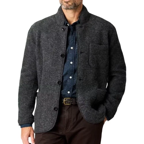 Huckberry Flint and Tinder Boiled Wool Chore Blazer XXL Unstructured Grey Jacket image 2
