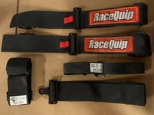 RaceQuip Black 5 Point Race Car Seat Belt 3 in. Lap and Shoulder - 2 in. Sub SFI