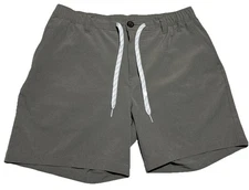 Chubbies Shorts Mens Brown Pockets Everywear Stretch Drawstring 6" Inseam L