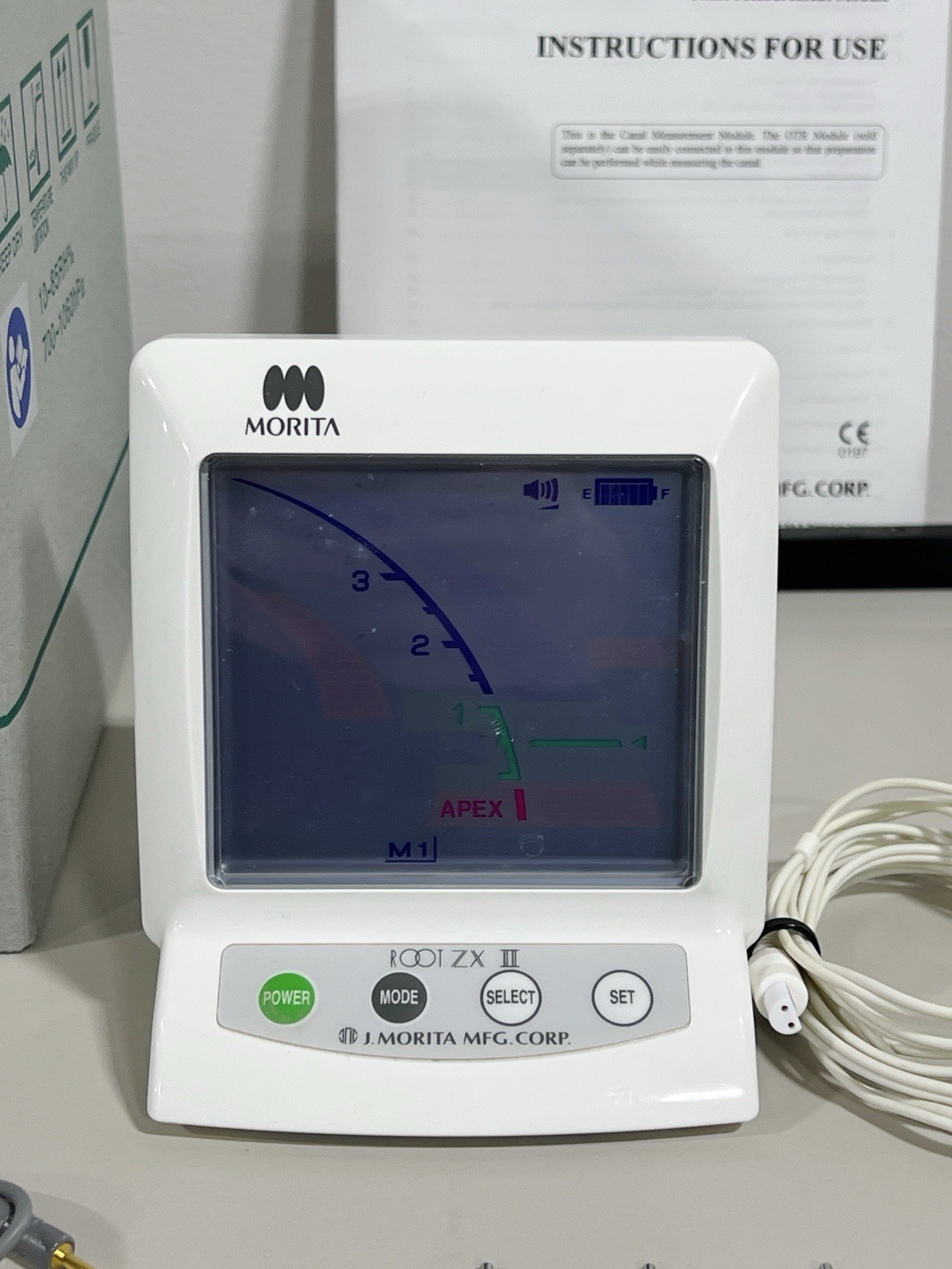 J Morita Root ZX II Dental Endodontic Apex Locator with Accessories