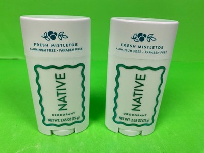 L@@K 2 BRAND NEW NATIVE LIMITED EDITION FRESH MISTLETOE DEODORANT SOLID 2.65OZ