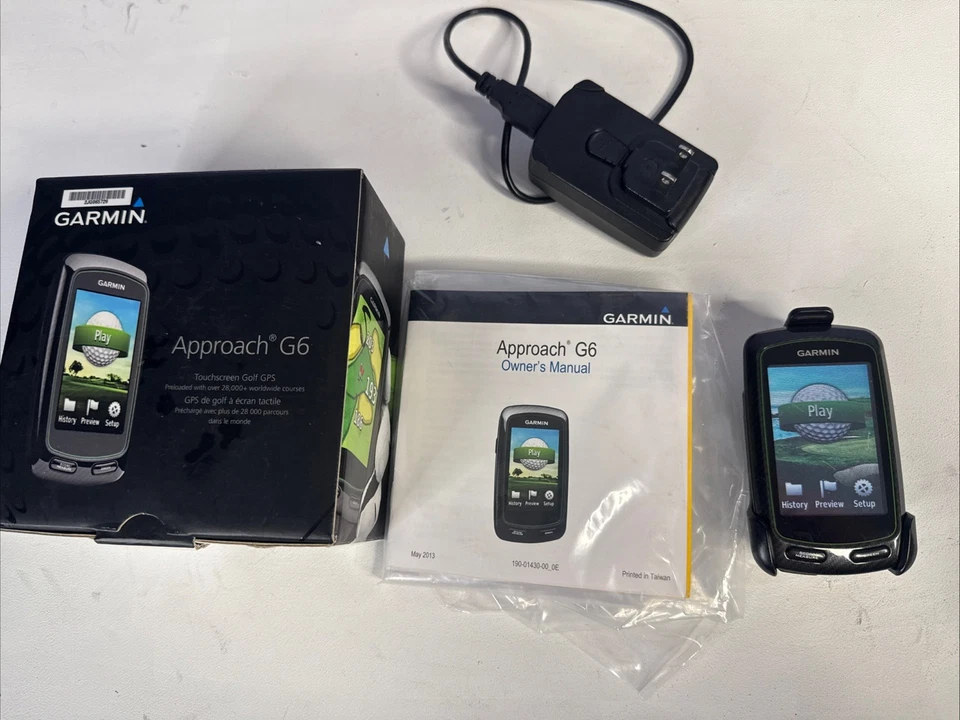 Garmin Approach G6 Handheld Touchscreen Golf Course GPS With Clip & Box - Image 2 of 4