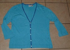 Blue Sz XL Casual or Dress Soft V-Neck Cardigan Sweater ISAAC MIZRAHI for TARGET