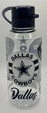 New Dallas Cowboys 16.oz Water Bottle NFL Licensed Flip Top Carry Loop