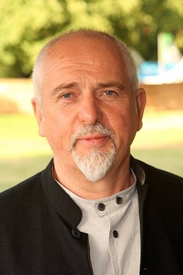 Musician Peter Gabriel at dinner in honour of Nelson Mandela celeb- Old Photo 1