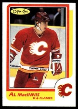 1986-87 O-Pee-Chee HOCKEY Al MacInnis #173 Flames HOF HIGH GRADE BEAUTY!