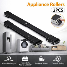 2pcs Heavy Duty Adjustable Moving Roller Wheel Set for Furniture Washing Machine