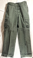 BOY SCOUTS OF AMERICA Pants Boys Green Cargo Convertible Shorts BSA - Youth 14