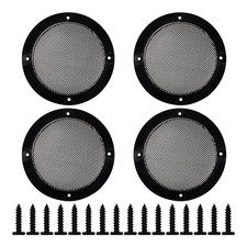 4PCS 3 Inch Speaker Grill Covers Black Metal Mesh Guard ABS Frame Car Stereo Woo