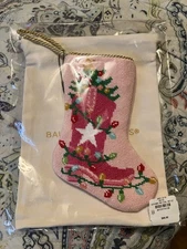 Bauble Stockings by Sainty Nelsen Cowboy Boot Christmas Stocking Brand New $85