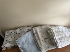 Baby Boy Blankets Lot Of 4
