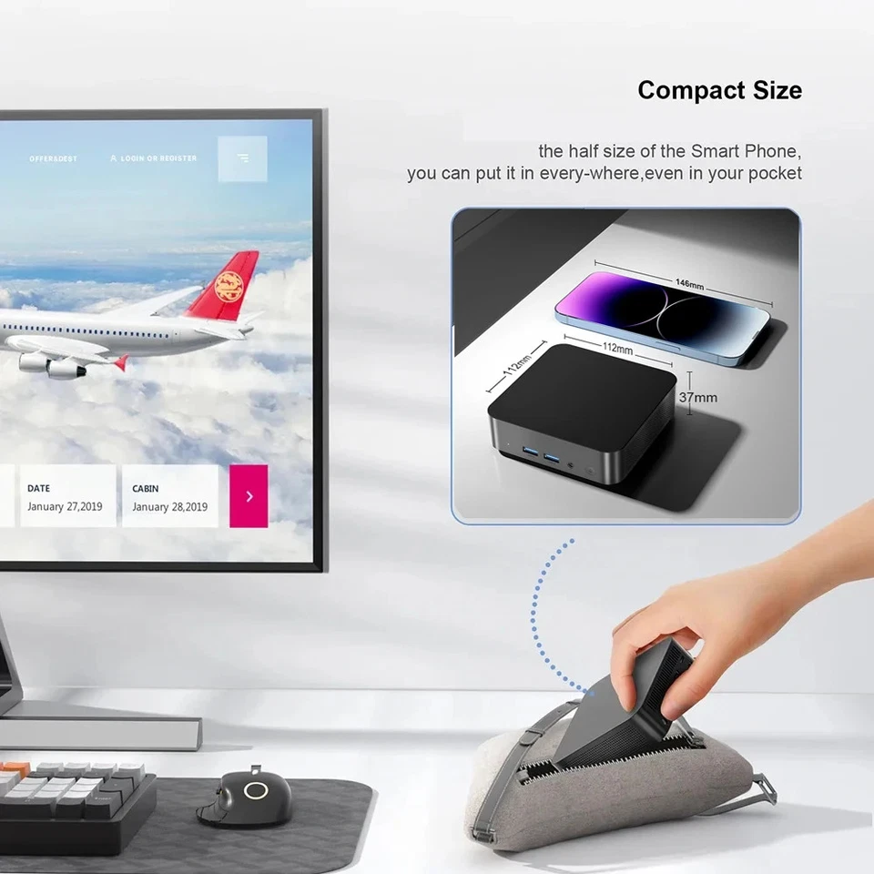 i9 Mini PC Computer Windows 11 Intel Core i9 8950HK 16GB 1TB Gaming Computer - Image 4 of 4