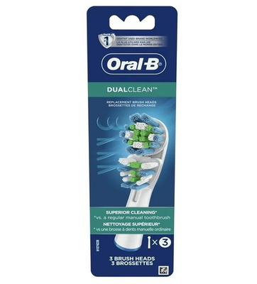 #ad #ad 3x Oral B Dual Dual Clean Replacement Electric Toothbrush Heads 3 Pack USA $17.95