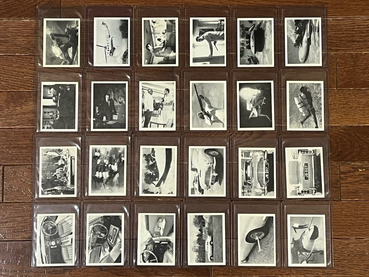 1966 Somportex Thunderball James Bond 007 Complete Set 71/72(X 24