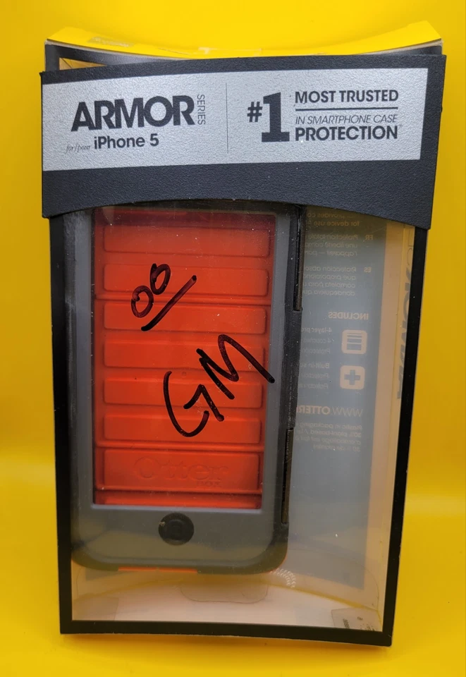 OtterBox Armor Case for iPhone 5 (Gunmetal Gray/Orange) - Image 2 of 4