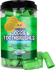 Finger Toothbrush for Dogs  Cats - Puppy Toothbrush with Soft Flexible Silicone