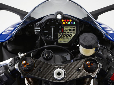 OneDesign Top Yoke Protector Decal Carbon Fiber Look für Yamaha YZF-R6 2017-2020