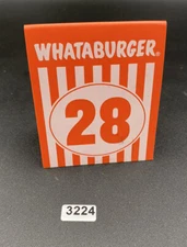 Whataburger Restaurant Tent Table Number #28 loverider