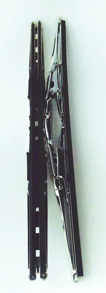 Juego de 2 limpiaparabrisas cromados de doble hoja F-150 F-250 F-350 Foto 2 de 2