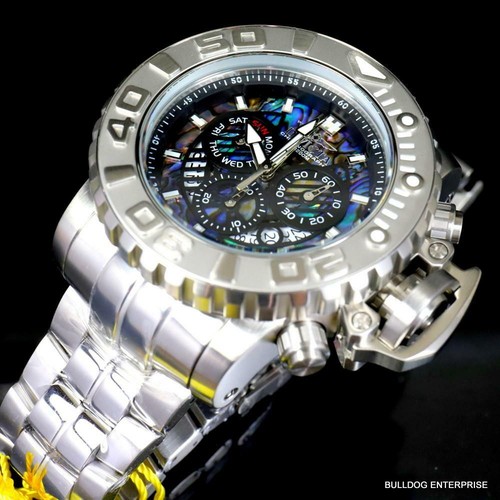 Invicta Sea Hunter Gen II Abalone Swiss Mvt Chronograph 70mm Steel Watch New - 第 9/12 張圖片