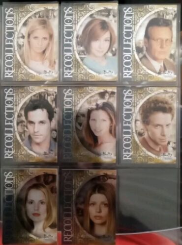 Buffy the Vampire 10th Anniversary RECOLLECTIONS Set R-1 to R-8 Inkworks 2007