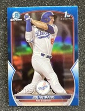 2023 Bowman Draft Chrome Parallel Blue Refractor /150 Joe Vetrano LA Dodgers