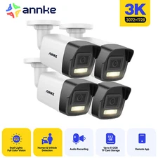 ANNKE 4x 5MP PoE Security IP Camera C500P Audio Recording Outdoor AI Color Night