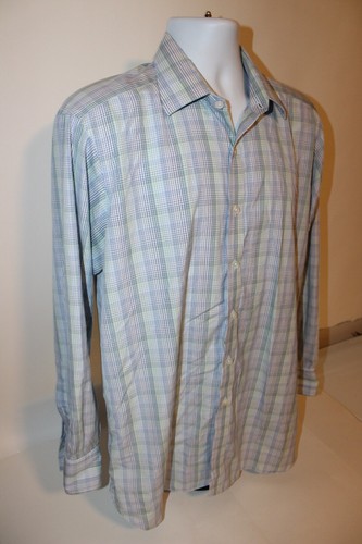 Turnbull & Asser Sea Island Cotton Button Down Shirt Mens Size 16.5 42 (XL) - Picture 7 of 8