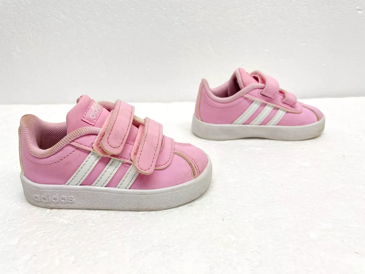 adidas Infant Girls VL Court 2.0 CMF Infant Pink Size 5K | eBay