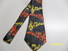 Colorful Music, Musical, G-Clef, Notes, theme necktie, New! #2
