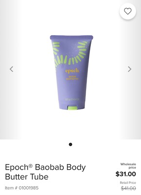 ⭐️Nu Skin Epoch Baobab Body Butter Sealed New Stock + FREE