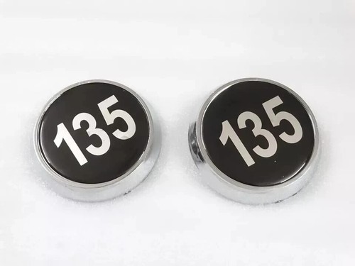 Pair Of Plastic Bonnet Badge Medallion For Massey Ferguson 135 Tractor |Fit For - Picture 2 of 9