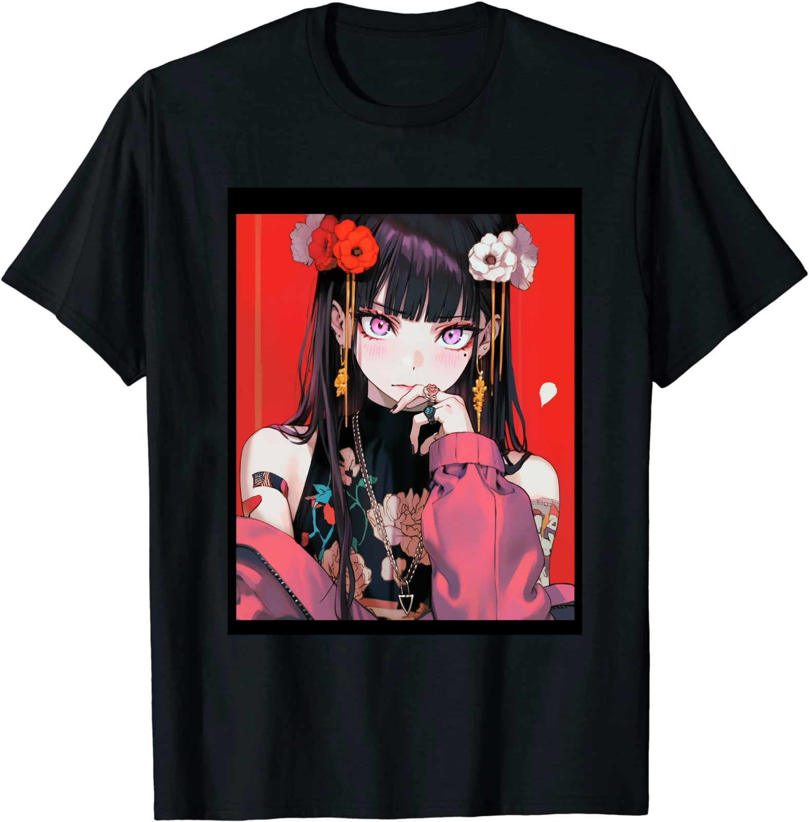  Anime Girl Japanese Aesthetic anime Otaku Long Sleeve T-Shirt :  Clothing, Shoes & Jewelry