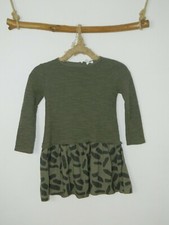 PICNIK DRESS GIRLS CAMFLOUGE OLIVE GREEN KNIT SIZE 6Y