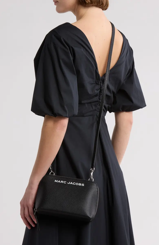 Marc Jacobs Grind Leather Crossbody Clutch ~NWT~ Black - Picture 2 of 6