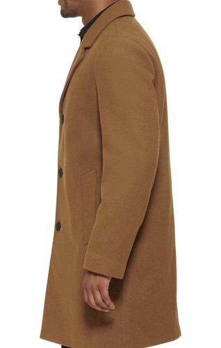 DKNY Notch Collar Coat Wool Blend Men's XL - Picture 4 of 4
