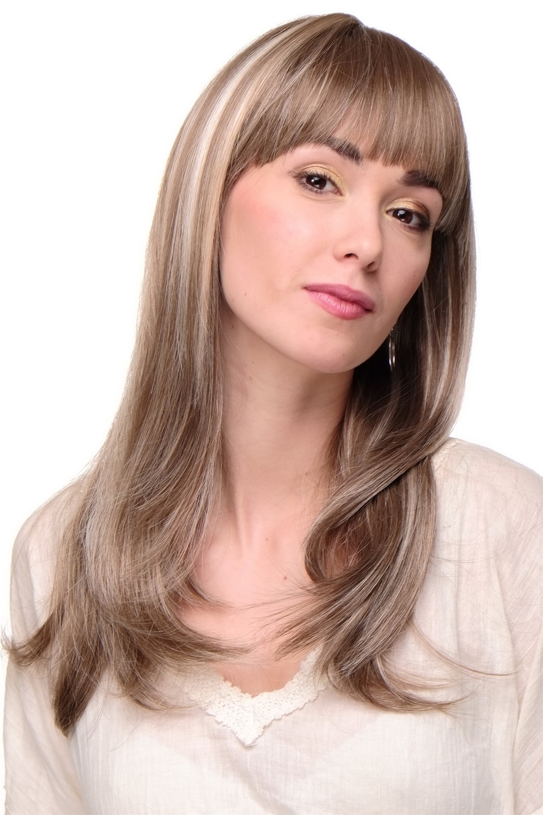 WIG ME UP - Sexy Ladies Wig Smooth Brunette Brown Blonde Highlighted 3114
