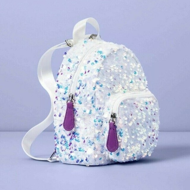 Girls More Than Magic White Sequin Mini 