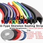 Rubber U Shape Car Door Edge Guard Molding Trim Rubber Edge Strip Seal Protector