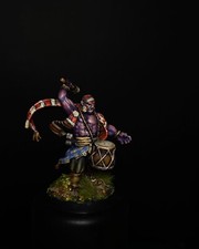 Handpainted Orc Bard Miniature for Tabletop   32 mm DnD RPG