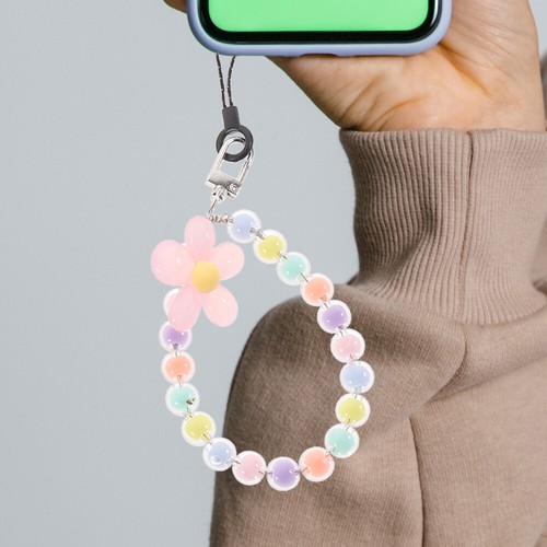 4pcs Phone Chain Cellphone Lanyard Strap Charm Beaded Phone Chain Decoration - 第 9/12 張圖片
