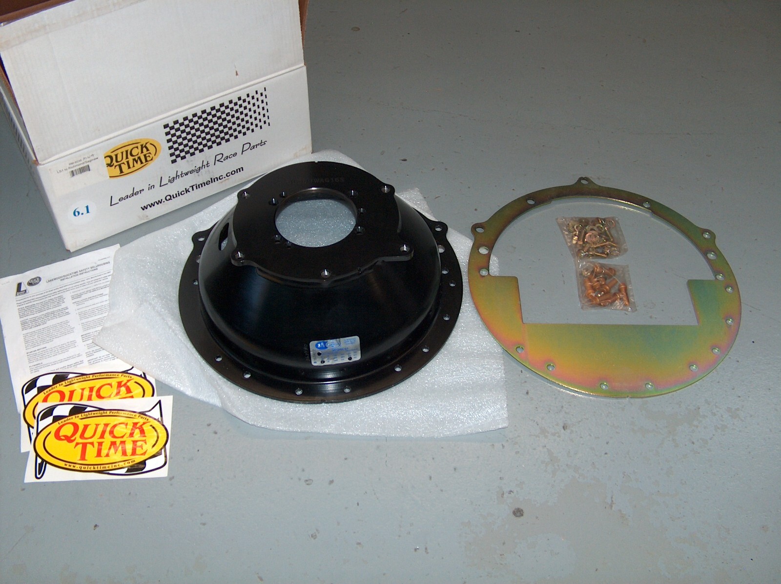 Quick Time Chevy V8 Muncie Steel Bell Housing Scatter Shield RM6036