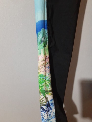 Athleta Women's Leggings Black Multicolor Size M Athletic Yoga Running - Picture 3 of 7