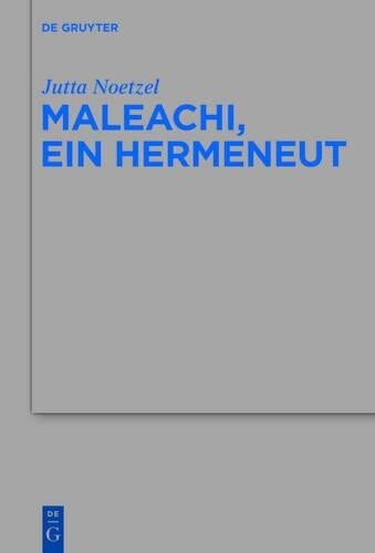 Thumbnail - Jutta Noetzel Maleachi, Ein Hermeneut (gebundene Ausgabe) (us Import)