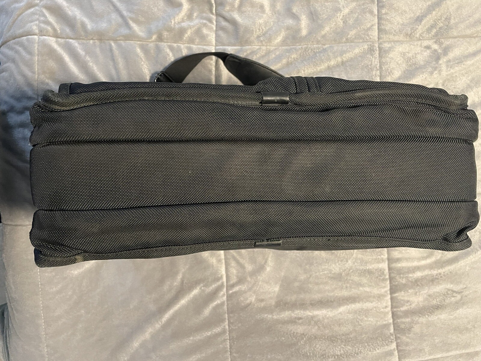 Tumi Black Ballistic Nylon Briefcase Work Shoulder Bag 2674D3