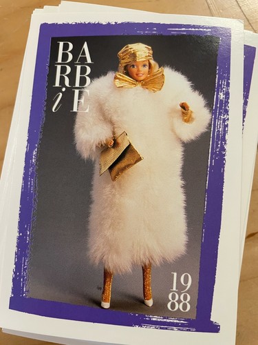 MASSIVE SET OF 290 BARBIE FASHION CARDS FROM 1990 NO DOUBLES 1st EDITION - Picture 3 of 9