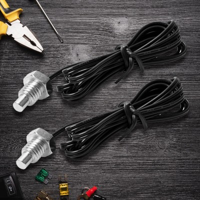 2x NTC 10K Thermistor Temperature Sensor Thread Probe Cable 1/2/3m