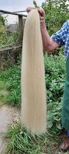 BEST Quality Rocking Horse Hair Tail . BLONDE 89cm long.  Around 350gms