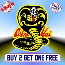 Cobra Kai Full Color bumper sticker vinyl decal Karate Kid Johnny Lawrence GoGo