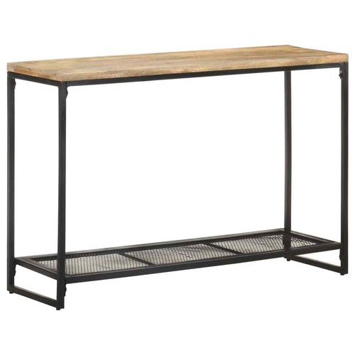 NNEVL Console Table 110x35x75 cm Solid Mango Wood - Picture 7 of 10
